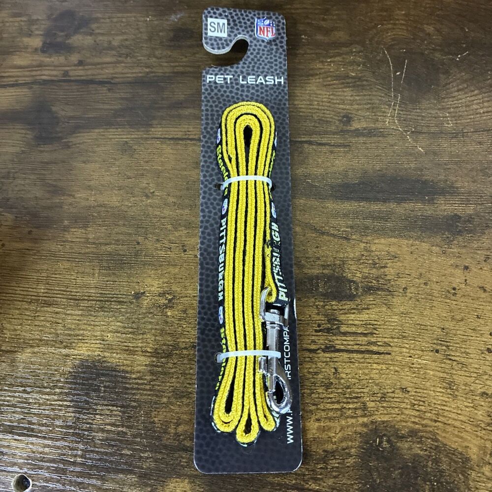 NFL Green Bay Packers Football Small Pet Dog Leash 3/8" X 4' Black Gold New